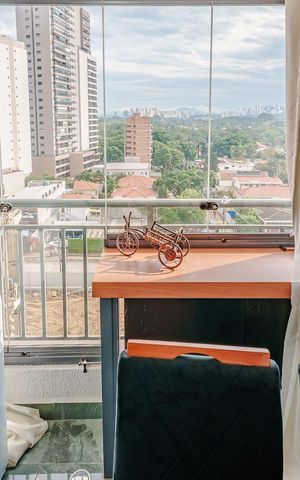 Studio para alugar com 28m², 1 quarto e sem vaga Studio para alugar com 28m², 1 quarto e sem vagaVaranda