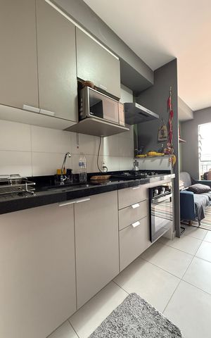 Studio à venda com 28m², 1 quarto e sem vaga Studio à venda com 28m², 1 quarto e sem vagaCozinha