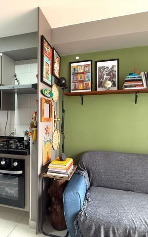 Studio à venda com 28m², 1 quarto e sem vaga Studio à venda com 28m², 1 quarto e sem vagaSala/cozinha