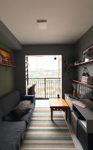 Studio à venda com 28m², 1 quarto e sem vaga Studio à venda com 28m², 1 quarto e sem vagaSala
