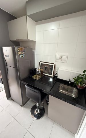 Studio à venda com 28m², 1 quarto e sem vaga Studio à venda com 28m², 1 quarto e sem vagaCozinha