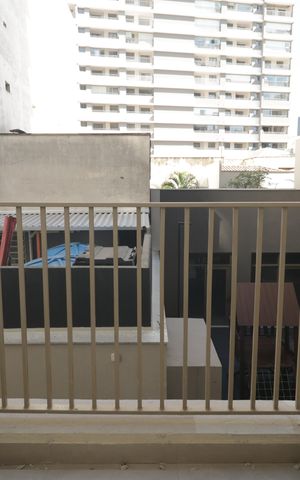 Studio para alugar com 26m², 1 quarto e sem vagaVaranda