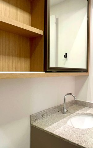 Studio para alugar com 24m², 1 quarto e sem vaga Studio para alugar com 24m², 1 quarto e sem vagaBanheiro da Suíte