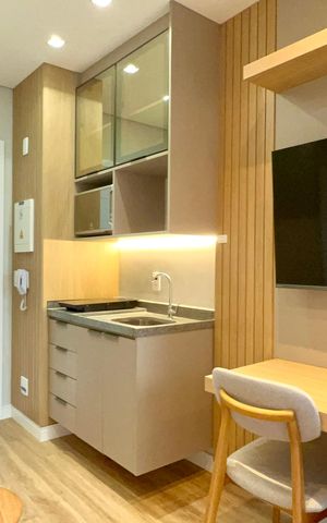 Studio para alugar com 24m², 1 quarto e sem vaga Studio para alugar com 24m², 1 quarto e sem vagaSala