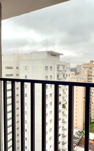 Studio para alugar com 24m², 1 quarto e sem vaga Studio para alugar com 24m², 1 quarto e sem vagaVaranda