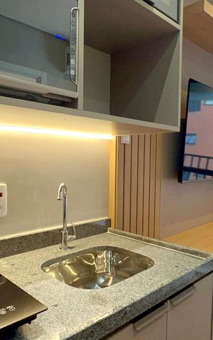 Studio para alugar com 24m², 1 quarto e sem vaga Studio para alugar com 24m², 1 quarto e sem vagaCozinha