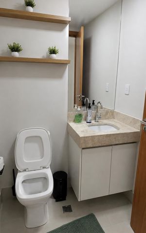 Apartamento para alugar com 74m², 2 quartos e 1 vaga Apartamento para alugar com 74m², 2 quartos e 1 vagaBanheiro da Suíte 1