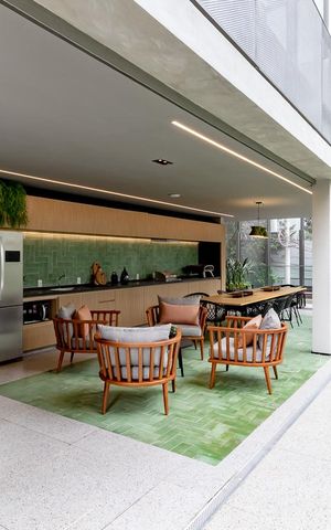 Studio à venda com 36m², 1 quarto e 1 vaga Studio à venda com 36m², 1 quarto e 1 vagaÁrea comum - Churrasqueira