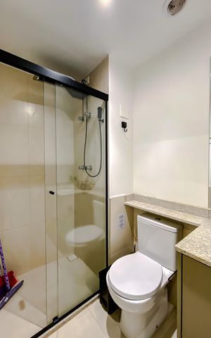Studio para alugar com 26m², 1 quarto e sem vaga Studio para alugar com 26m², 1 quarto e sem vagaBanheiro