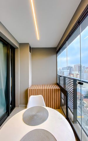 Studio para alugar com 26m², 1 quarto e sem vaga Studio para alugar com 26m², 1 quarto e sem vagaVaranda
