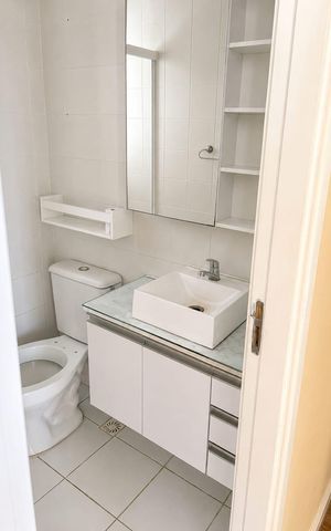 Apartamento para alugar com 78m², 3 quartos e 2 vagas Apartamento para alugar com 78m², 3 quartos e 2 vagasBanheiro social