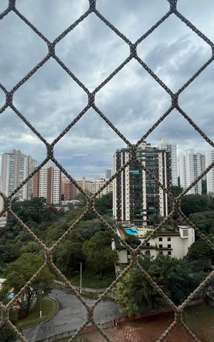 Apartamento à venda com 118m², 3 quartos e 2 vagasVista da sacada 