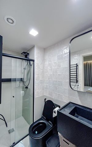 Apartamento para alugar com 24m², 1 quarto e sem vagaBanheiro da Suíte