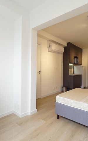 Studio para alugar com 32m², 1 quarto e sem vagaVaranda