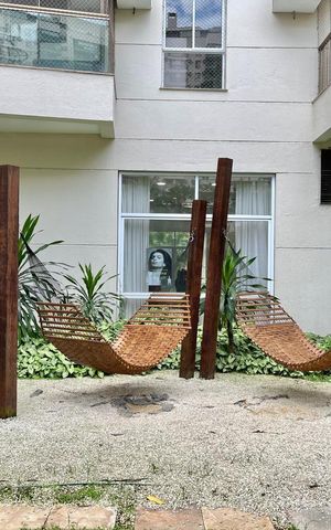 Apartamento para alugar com 90m², 3 quartos e 1 vaga Apartamento para alugar com 90m², 3 quartos e 1 vagaÁrea comum - Redário e salão de beleza ao fundo