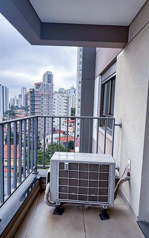 Apartamento para alugar com 34m², 1 quarto e sem vagaVaranda da sala