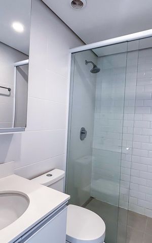 Apartamento para alugar com 31m², 1 quarto e sem vaga Apartamento para alugar com 31m², 1 quarto e sem vagaBanheiro social