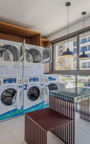 Studio para alugar com 25m², 1 quarto e sem vagaLavanderia