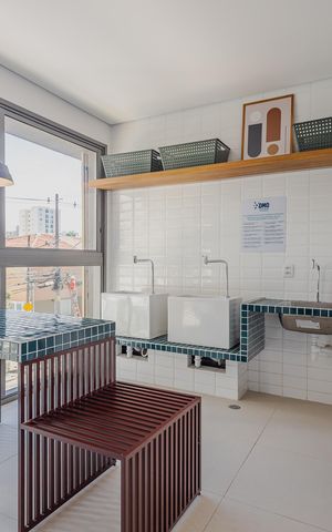 Studio para alugar com 25m², 1 quarto e sem vagaLavanderia