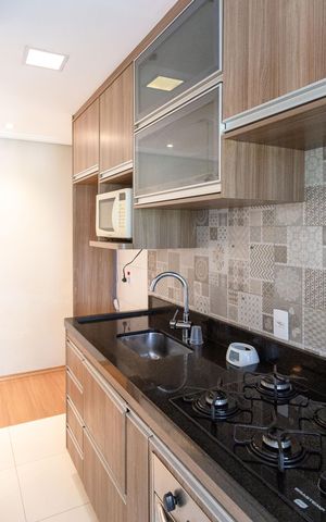 Apartamento à venda com 56m², 3 quartos e 1 vagaCozinha e Área de Serviço