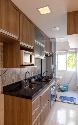 Apartamento à venda com 56m², 3 quartos e 1 vagaCozinha e Área de Serviço