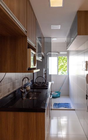 Apartamento à venda com 56m², 3 quartos e 1 vagaCozinha e Área de Serviço