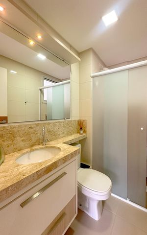 Apartamento para alugar com 92m², 3 quartos e 1 vagaBanheiro