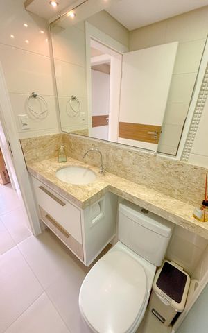 Apartamento para alugar com 92m², 3 quartos e 1 vagaBanheiro