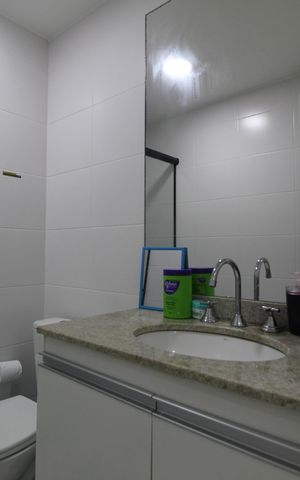 Apartamento à venda com 82m², 3 quartos e 1 vagaBanheiro Social