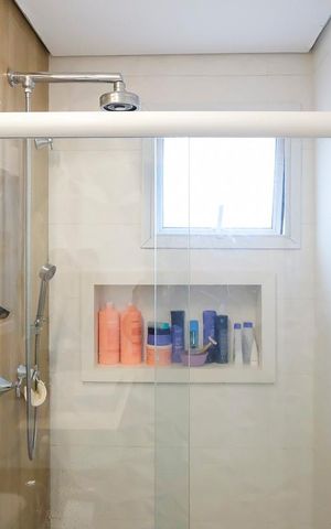 Apartamento à venda com 87m², 3 quartos e 2 vagasBanheiro da suíte