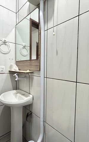 Studio para alugar com 35m², 1 quarto e sem vaga Studio para alugar com 35m², 1 quarto e sem vagaBanheiro
