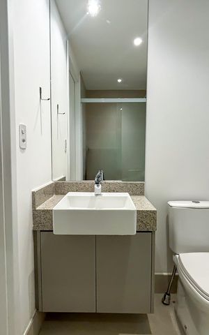 Apartamento para alugar com 38m², 1 quarto e sem vaga Apartamento para alugar com 38m², 1 quarto e sem vagaBanheiro
