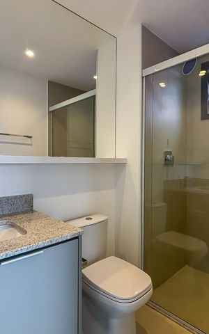 Apartamento para alugar com 60m², 2 quartos e sem vaga Apartamento para alugar com 60m², 2 quartos e sem vagaBanheiro social