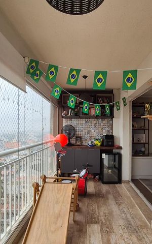 Apartamento à venda com 104m², 3 quartos e 2 vagas Apartamento à venda com 104m², 3 quartos e 2 vagasVaranda da Sala