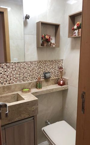 Apartamento à venda com 76m², 2 quartos e 1 vaga Apartamento à venda com 76m², 2 quartos e 1 vagaBanheiro
