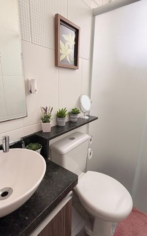Apartamento à venda com 52m², 2 quartos e 1 vagaBanheiro Social