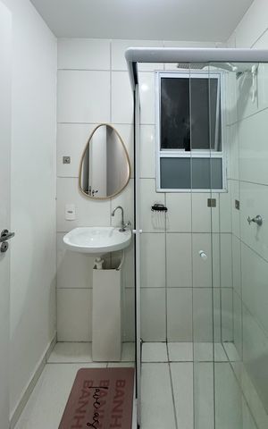 Apartamento para alugar com 54m², 2 quartos e 1 vaga Apartamento para alugar com 54m², 2 quartos e 1 vagaBanheiro Social