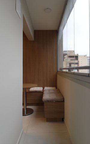 Studio para alugar com 30m², 1 quarto e sem vagaVaranda