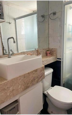 Apartamento à venda com 53m², 2 quartos e 1 vaga Apartamento à venda com 53m², 2 quartos e 1 vagaBanheiro