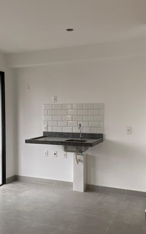 Studio à venda com 25m², 1 quarto e 1 vaga Studio à venda com 25m², 1 quarto e 1 vagaQuarto - Cozinha