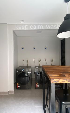 Studio à venda com 25m², 1 quarto e 1 vaga Studio à venda com 25m², 1 quarto e 1 vagaLavanderia