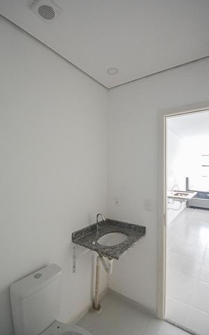 Studio para alugar com 32m², 1 quarto e sem vaga Studio para alugar com 32m², 1 quarto e sem vagaBanheiro