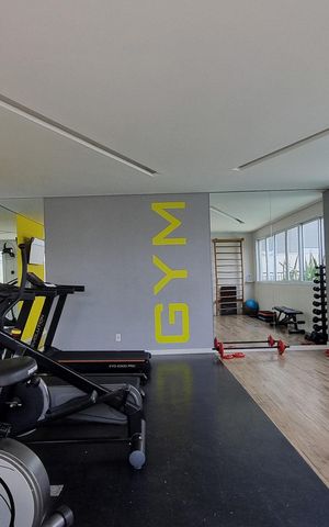 Apartamento à venda com 43m², 2 quartos e 1 vaga Apartamento à venda com 43m², 2 quartos e 1 vagaÁrea comum - Academia