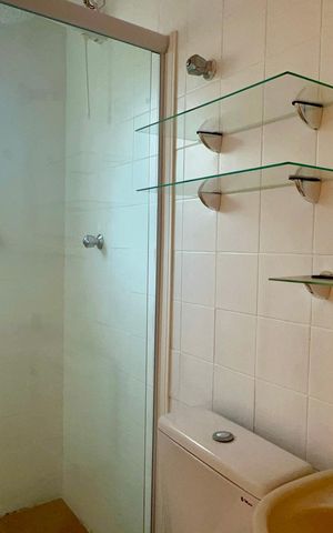 Apartamento para alugar com 40m², 1 quarto e 1 vaga Apartamento para alugar com 40m², 1 quarto e 1 vagaBanheiro