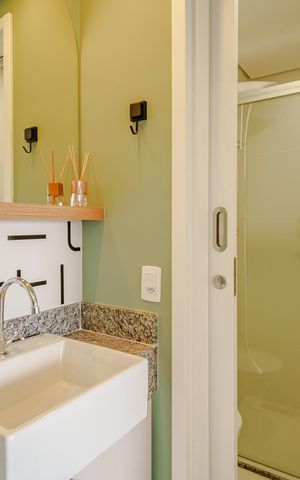Apartamento para alugar com 32m², 1 quarto e 1 vaga Apartamento para alugar com 32m², 1 quarto e 1 vagaBanheiro