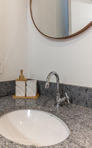 Studio para alugar com 25m², 1 quarto e sem vaga Studio para alugar com 25m², 1 quarto e sem vagaBanheiro