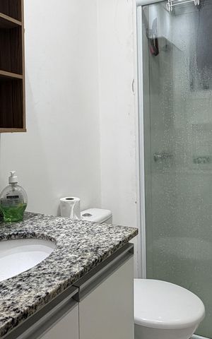 Apartamento para alugar com 50m², 1 quarto e 1 vagaBanheiro da Suíte