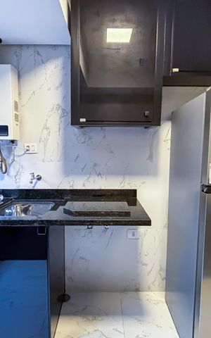 Apartamento para alugar com 36m², 1 quarto e 1 vaga
