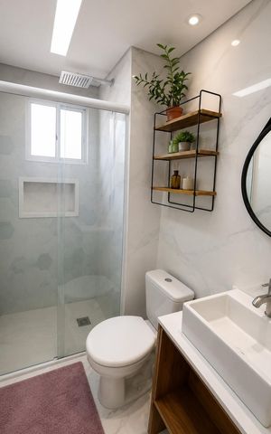 Apartamento à venda com 44m², 2 quartos e 1 vaga Apartamento à venda com 44m², 2 quartos e 1 vagaBanheiro