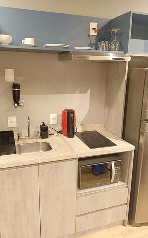 Studio à venda com 26m², 1 quarto e sem vaga Studio à venda com 26m², 1 quarto e sem vagaCozinha